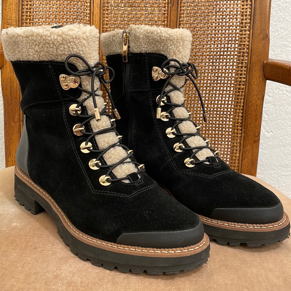 FRANCO SARTO BLACK BOOTS SIZE 7.5 US 37.5 EU